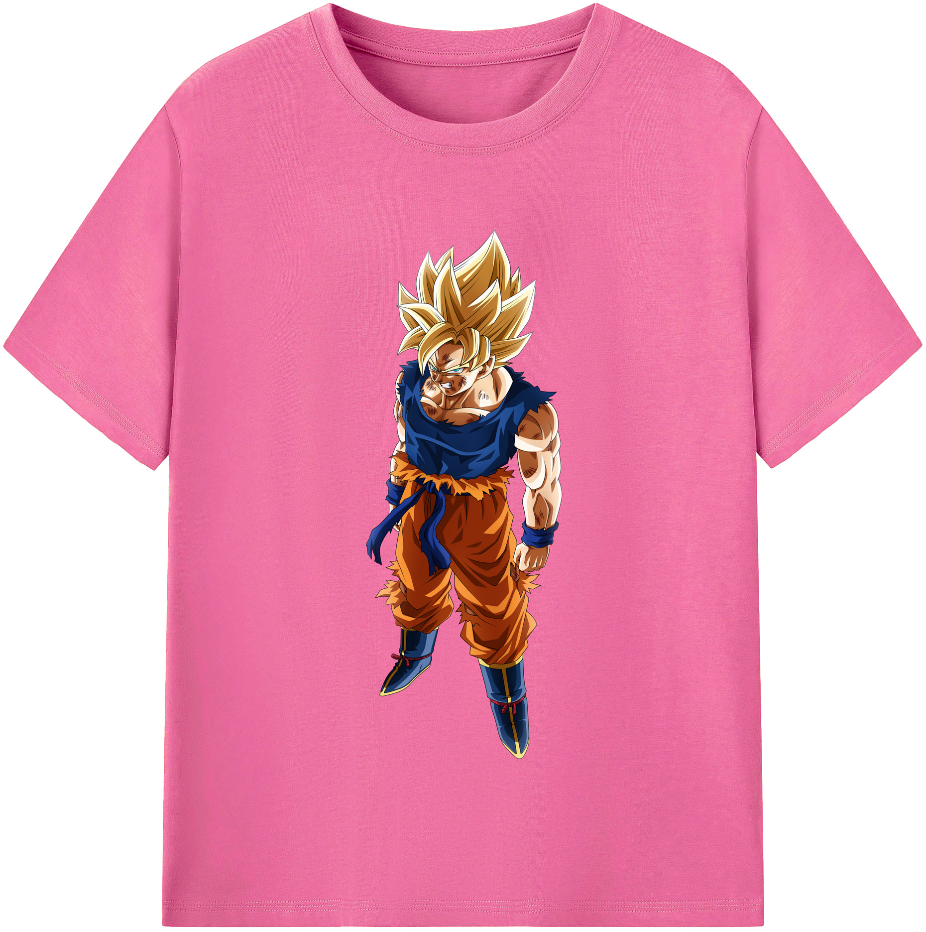 （画像用） ドラゴンボール 孫悟空（そん ごくう）Son Goku カカロット DRAGON BALL Kakarotto レディースカジュアルプリントTシャツ（綿100％）